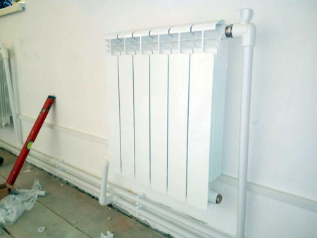 Монтаж радиатора отопления